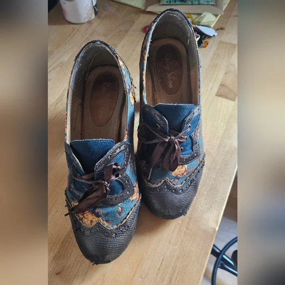 Floral Lace-Up Ruby Shoo Booties - Picture 2 of 7